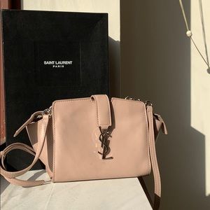 Saint Laurent Toy Cabas Leather Cross Body Bag